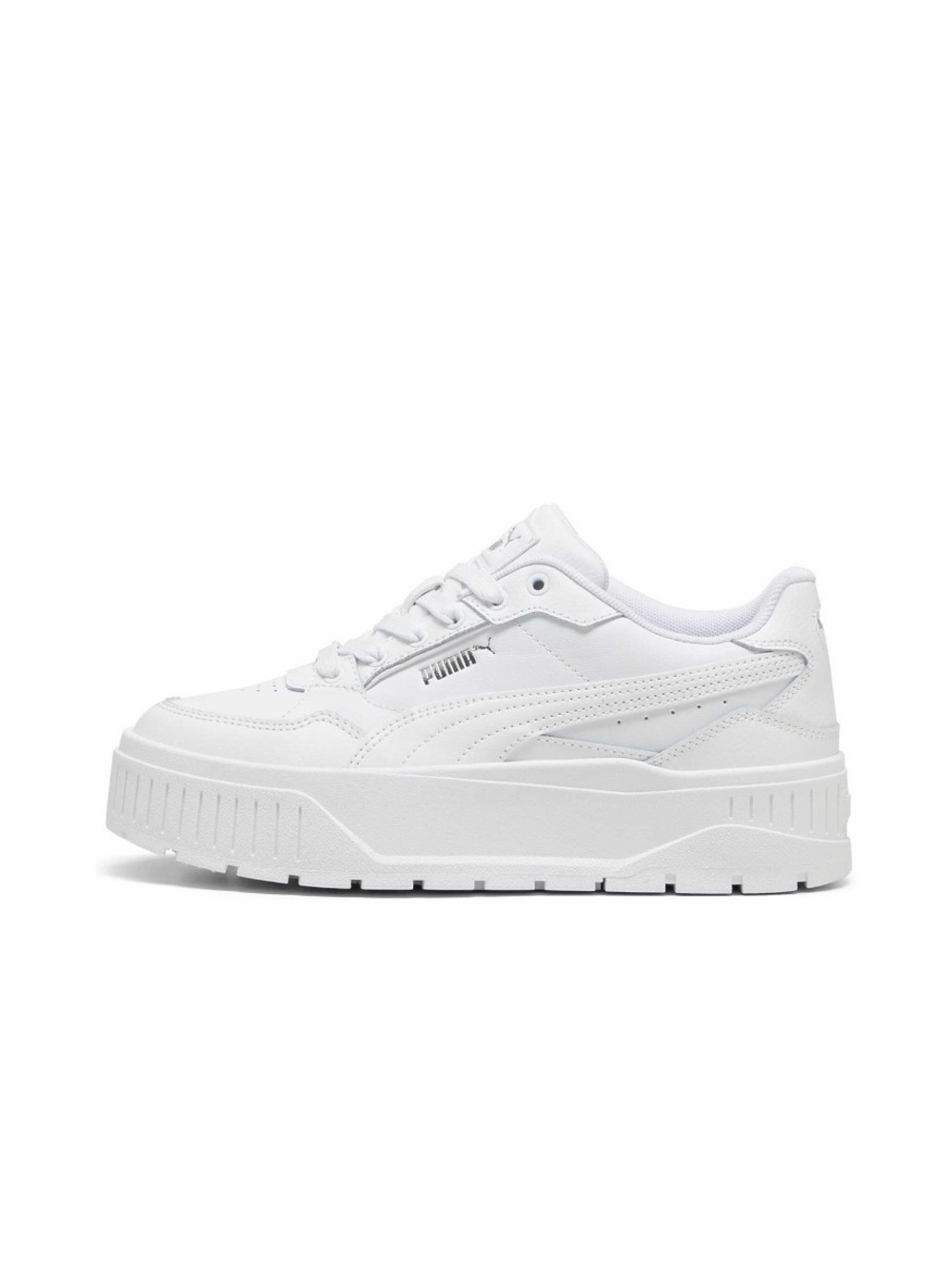 PUMA Women's White Platform Lace-Up Sneakers Size 6